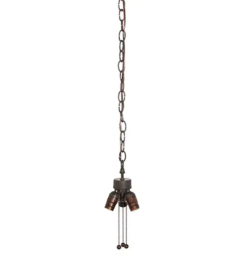 Every Meyda Tiffany item is a unique handcrafted work of art. Natural variations in the wide array of materials that we use to create each Meyda product make every item a masterpiece of its own. Photographs are a general representation of the product. Colors and designs will vary. Collection: Traditional Finish: Timeless Bronze Width: 5.00" Height: 9.00" Length: 5.00" Weight: 3.00 lb Number of Bulbs: 3 Maximum Wattage: 60.00 W Bulb Type: A19 Bulb Base: E26 Material: Steel Country of Origin: USA Safety Rating: Damp - alternate view