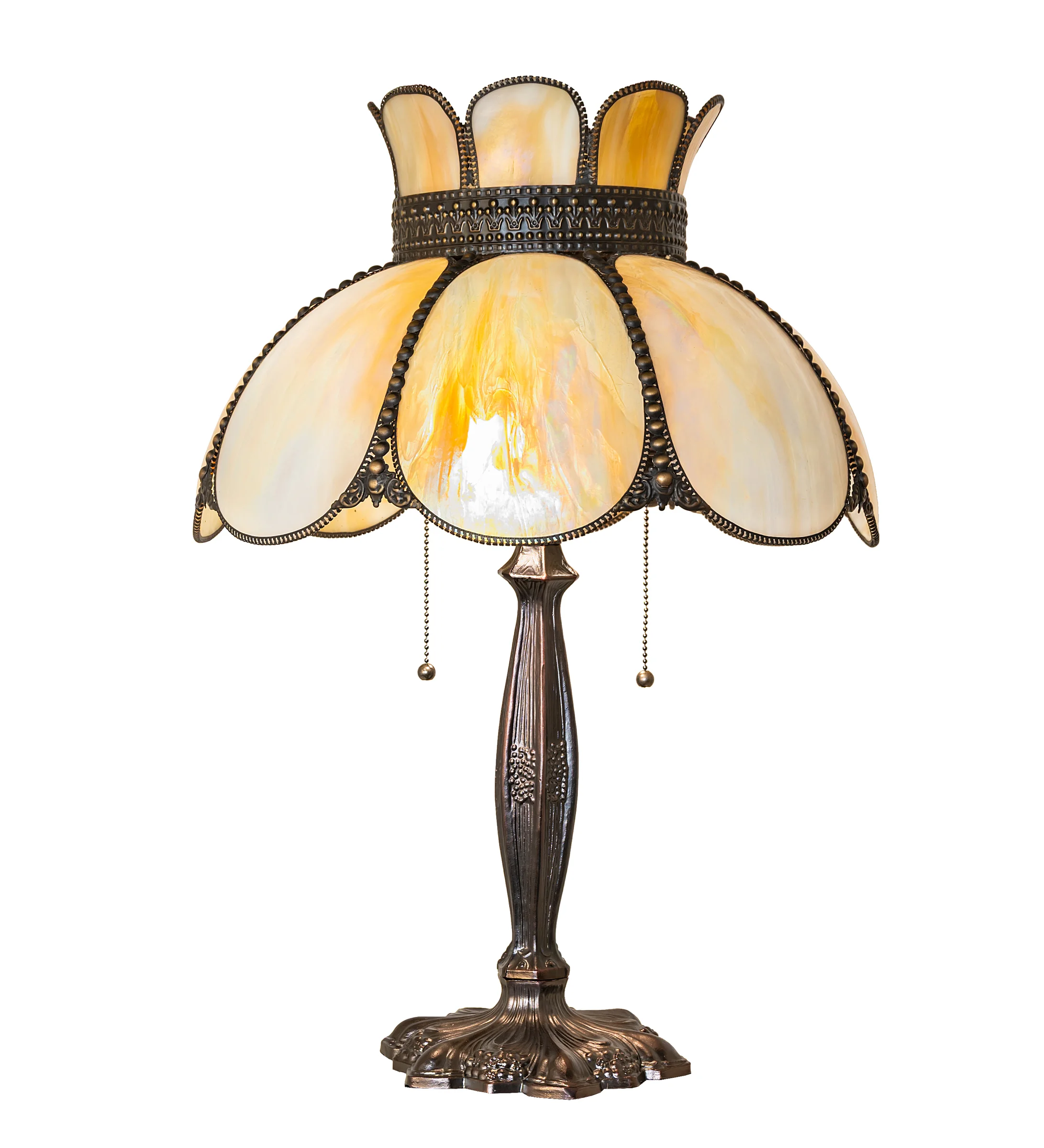Annabelle Two Light Table Lamp in Hi-Lited Craftsman Brown Mahogany Bronze