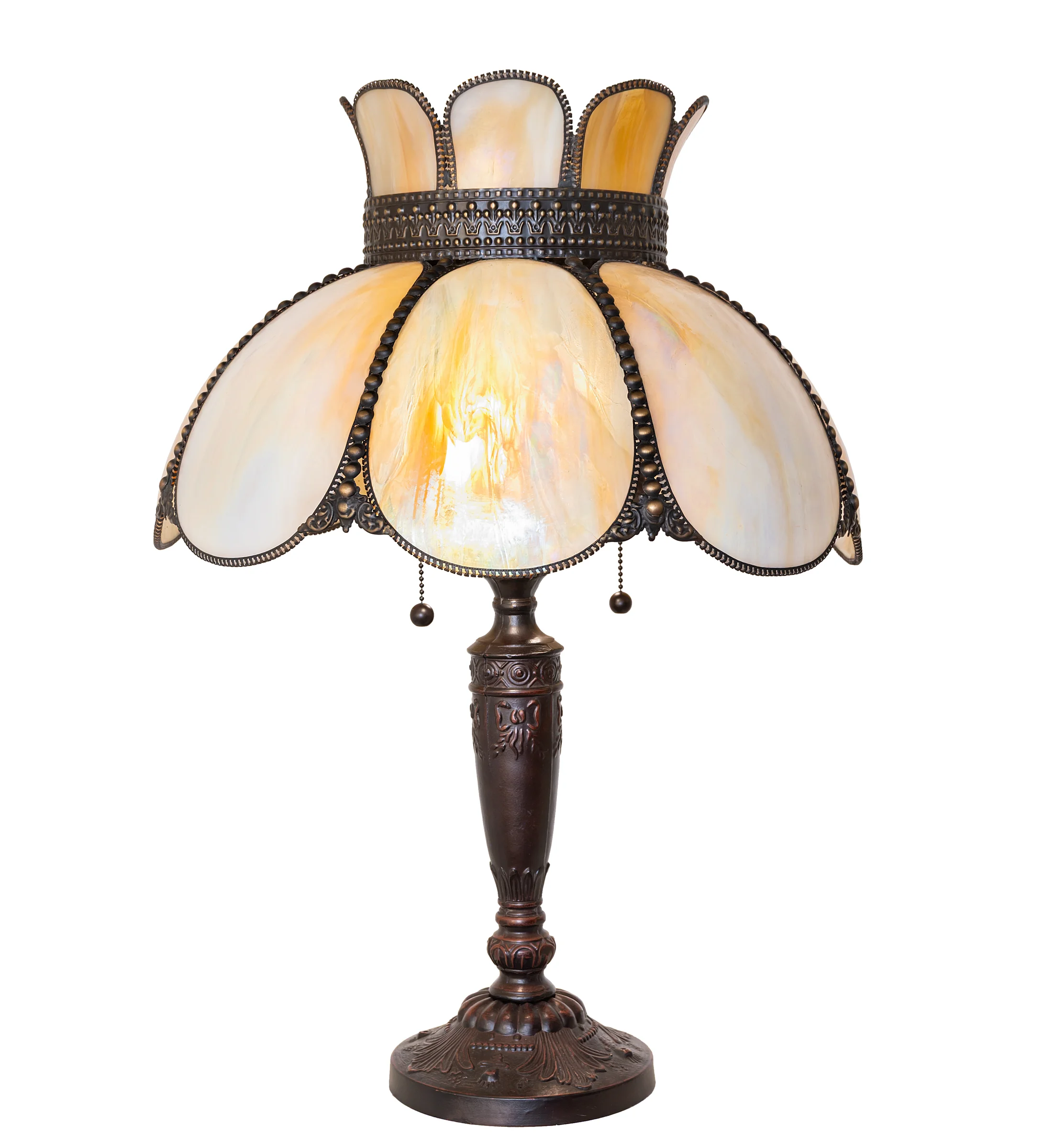 Annabelle Two Light Table Lamp in Hi-Lited Craftsman Brown Mahogany Bronze