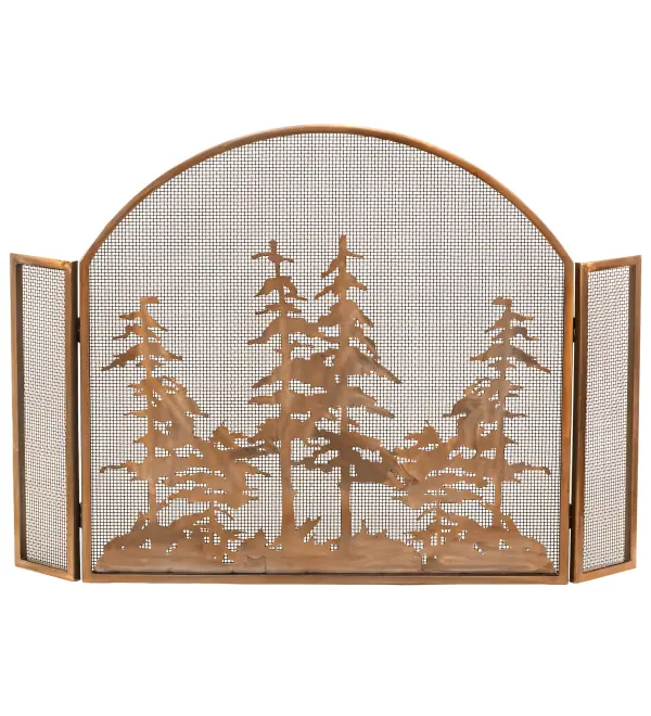 Every Meyda Tiffany item is a unique handcrafted work of art. Natural variations in the wide array of materials that we use to create each Meyda product make every item a masterpiece of its own. Photographs are a general representation of the product. Colors and designs will vary. Collection: Tall Pines Finish: Copper Width: 50.00" Height: 34.00" Length: 1.00" Weight: 28.00 lb Material: Steel Country of Origin: USA