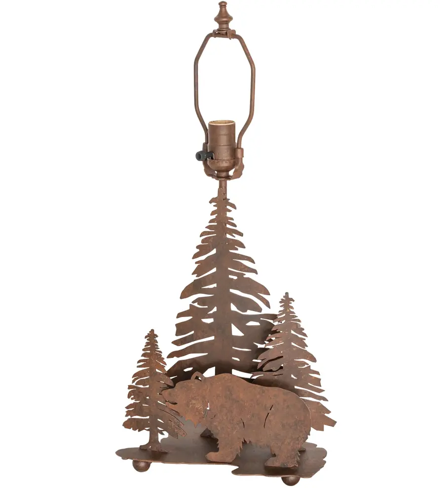 The Grizzly Bear Through the Trees by Meyda Lighting - Image 1