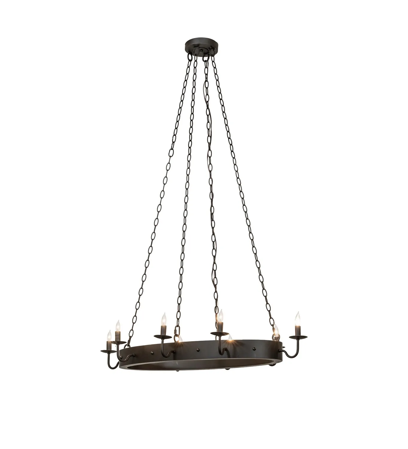 Suffolk Eight Light Chandelier in Oil Rubbed Bronze