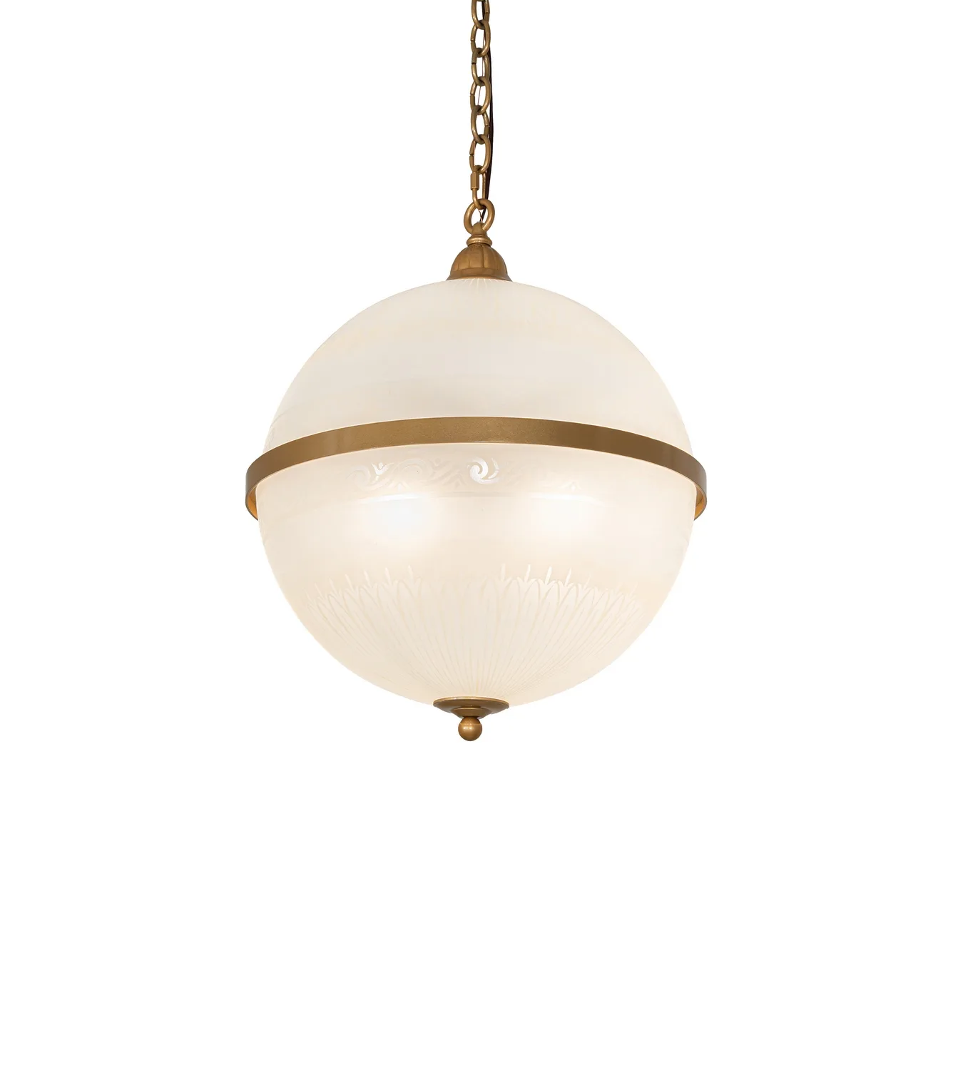 Ovum Aquinum Four Light Pendant in Honey Bucket