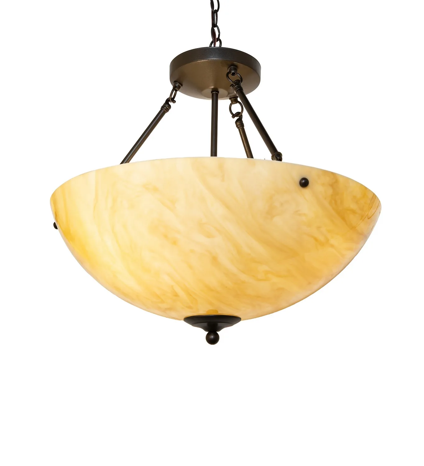 Madison Three Light Pendant in Bronze