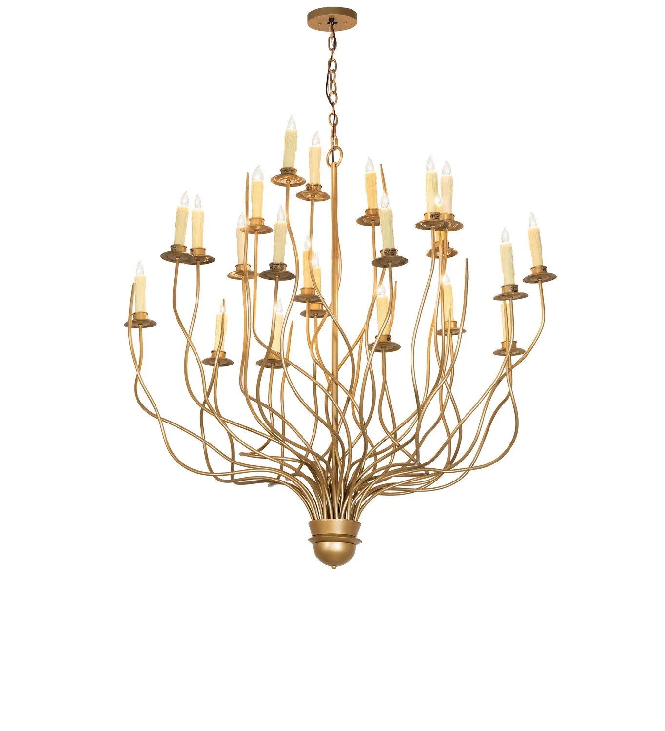 Sycamore 22 Light Chandelier in Honey Bucket
