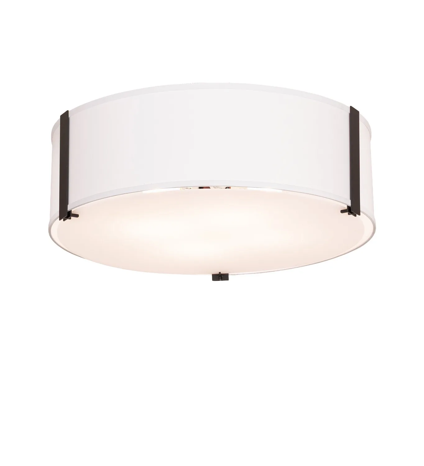 Cilindro Four Light Flush Mount in Solar Black