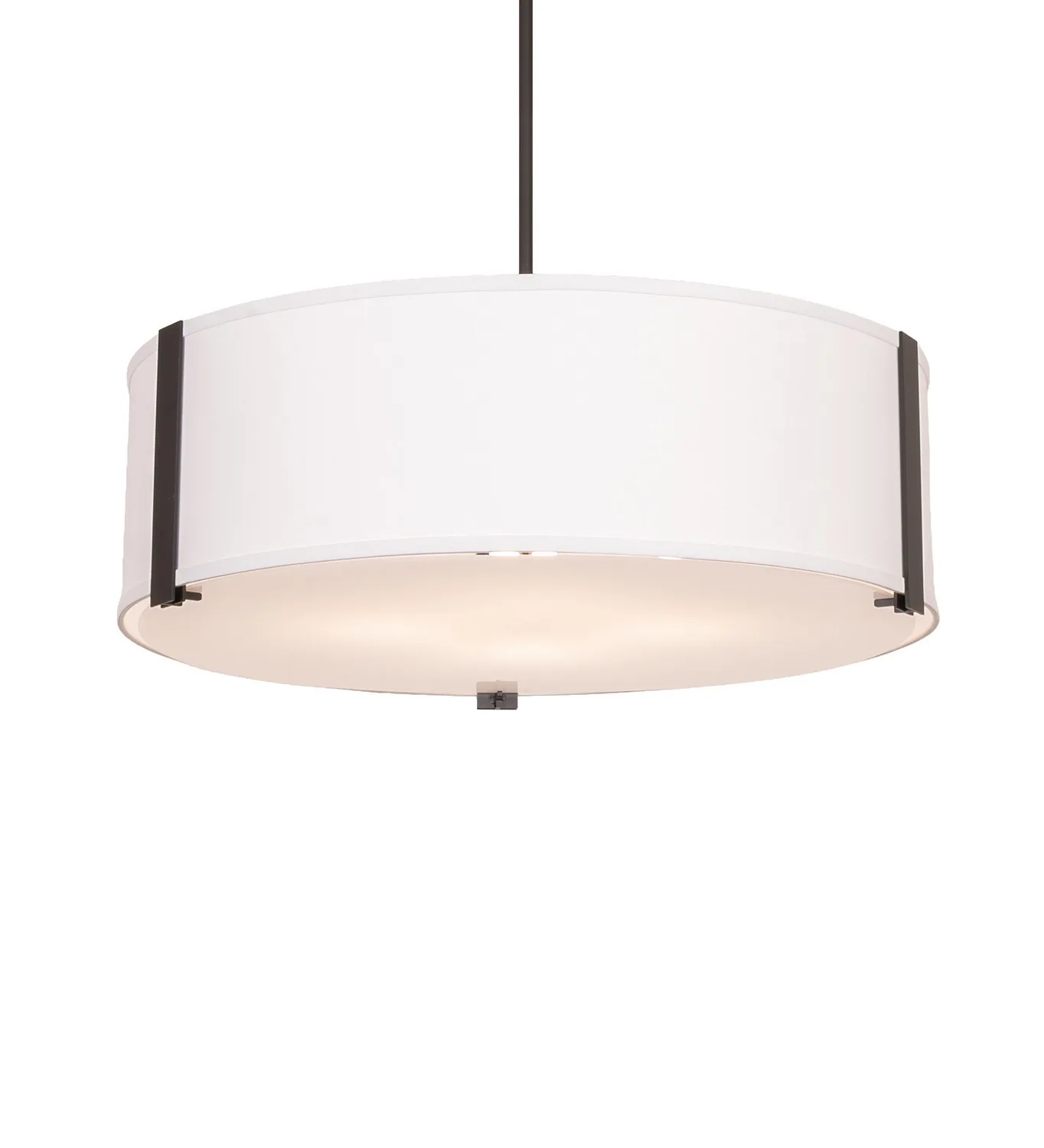 Cilindro Four Light Pendant in Solar Black