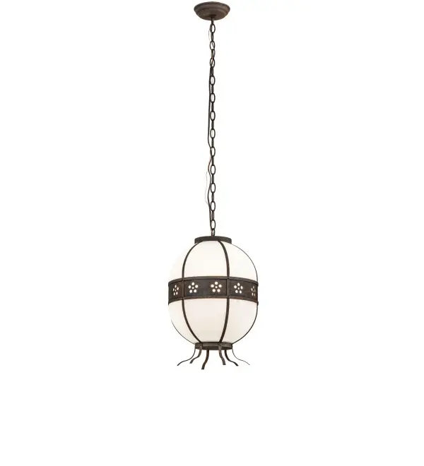 Every Meyda Tiffany item is a unique handcrafted work of art. Natural variations in the wide array of materials that we use to create each Meyda product make every item a masterpiece of its own. Photographs are a general representation of the product. Colors and designs will vary. Collection: Onsen Finish: Distressed Chestnut Glass: Statuario Idalight Width: 12.00" Height: 22.00" Length: 12.00" Weight: 7.00 lb Number of Bulbs: 1 Maximum Wattage: 12.00 W Bulb Type: A19 Bulb Base: E26 Light Source: LED Material: Steel Country of Origin: USA Safety Rating: Damp LED