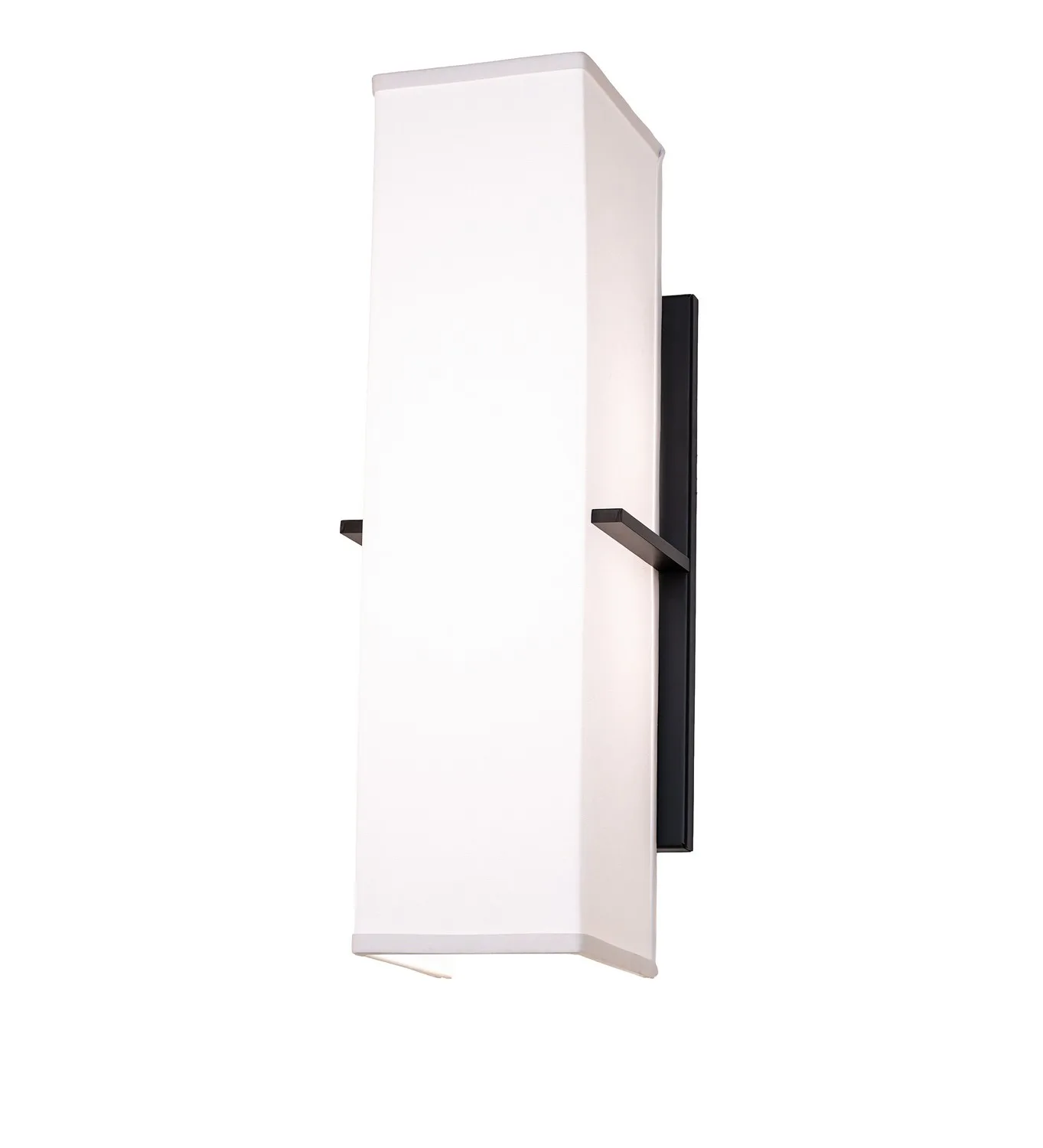 Quadrato Two Light Wall Sconce in Solar Black