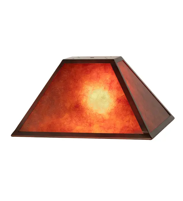 This 16-inch oblong shade embodies authentic Mission/Craftsman design with clean geometric lines. Perfect for updating existing fixtures or completing new installations with period-appropriate styling.