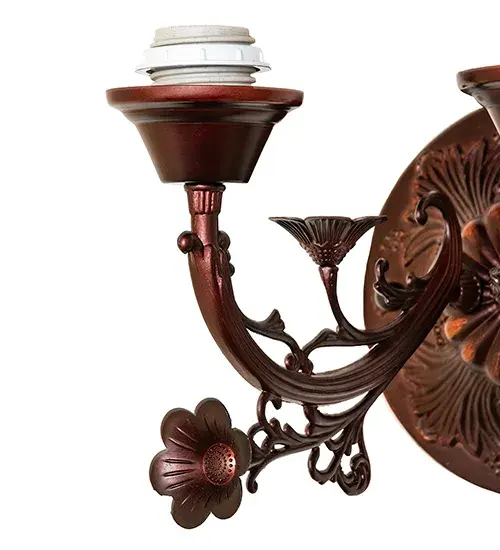 Victorian Floral Nouveau 2-Light Wall Sconce - Image 3