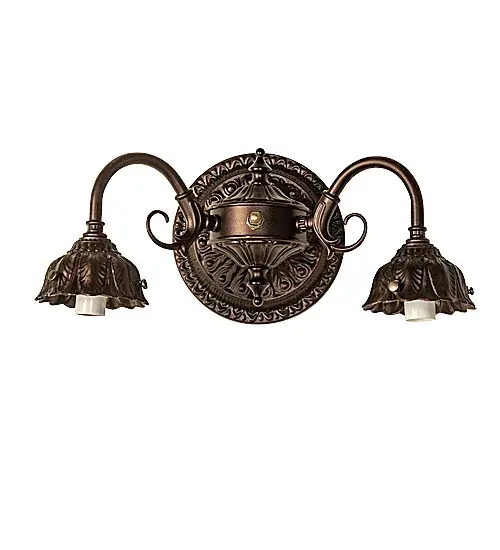 Wreath & Garland 2-Light Victorian Wall Sconce - Image 5