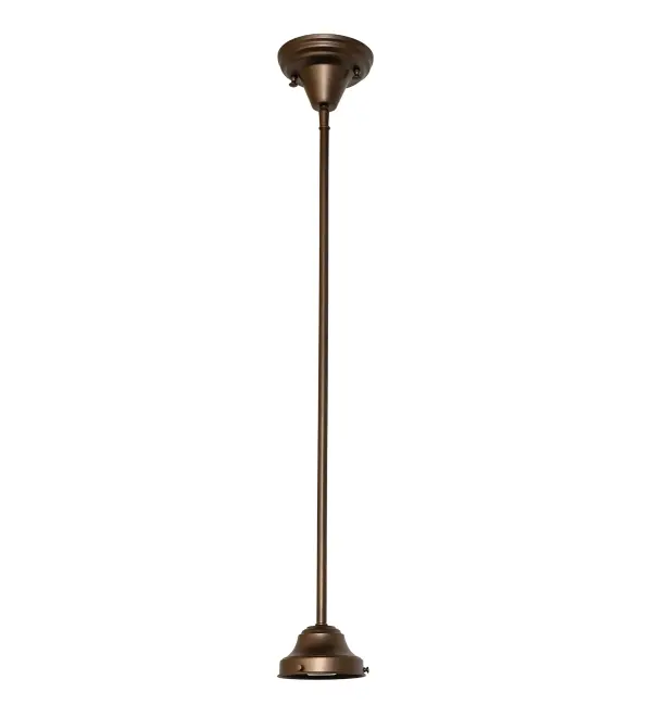 Elegant and minimalistic. This ceiling pendant hardware features a decorative style and is finished in warm, hand-applied Tyler Bronze. The hardware matches perfectly with Schoolhouse glass shades. The Revival Schoolhouse Pendant Hardware is included in our American- designed, handcrafted Victorian Hardware Collection. The hardware is UL and cUL listed for dry and damp locations. Collection: Revival Finish: Tyler Bronze Width: 6.00" Height: 42.00" Length: 6.00" Weight: 1.00 lb Number of Bulbs: 1 Maximum Wattage: 60.00 W Bulb Type: A19 Bulb Base: E26 Material: Steel/Brass Country of Origin: USA Safety Rating: Damp
