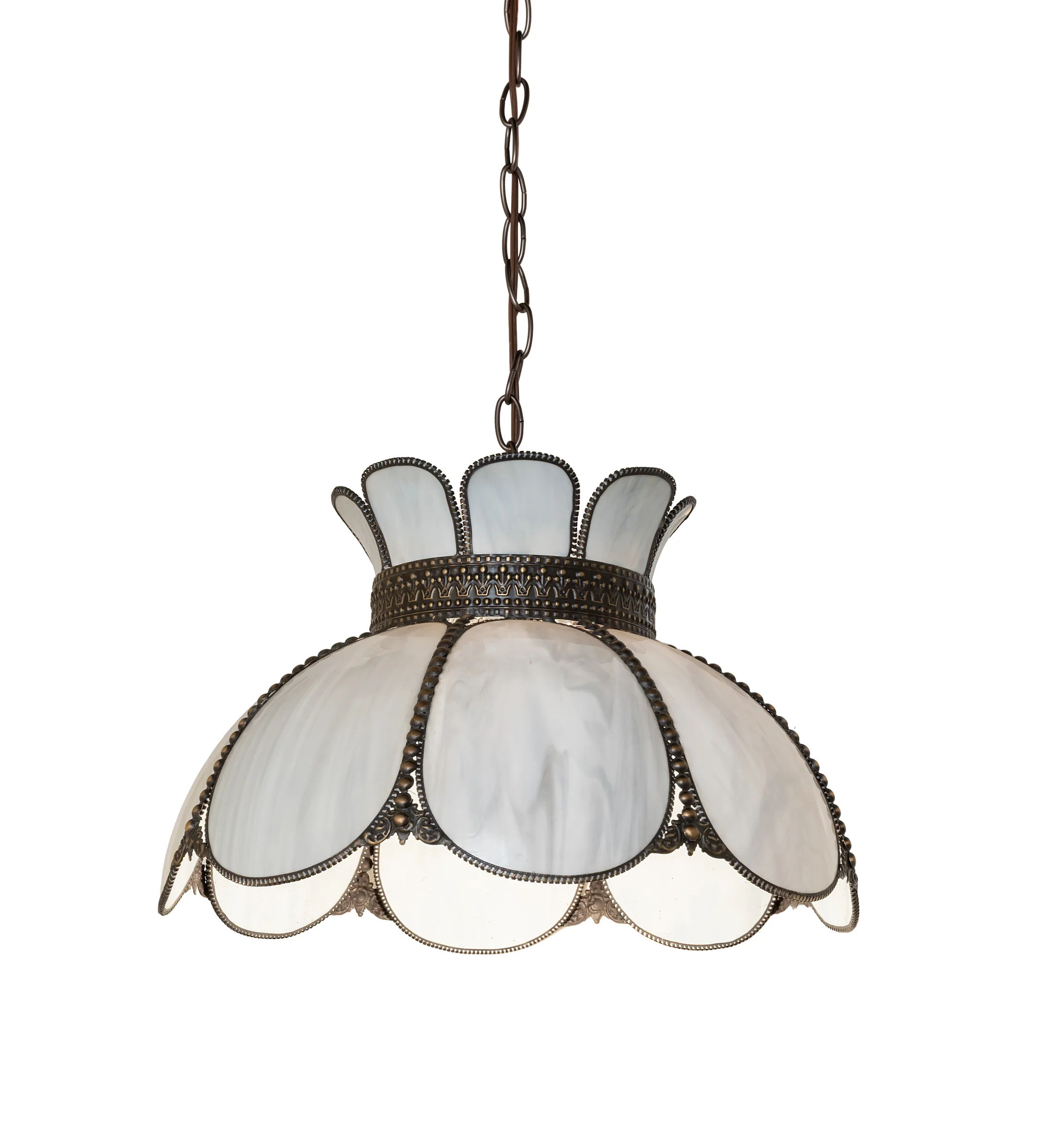 Anabelle 18" Victorian Art Glass Pendant