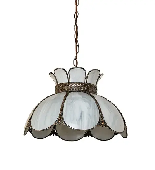 Anabelle 18" Victorian Art Glass Pendant - Image 3