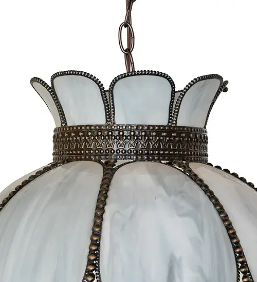 Anabelle 18" Victorian Art Glass Pendant - Image 4