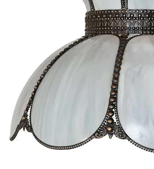 Anabelle 18" Victorian Art Glass Pendant - Image 5