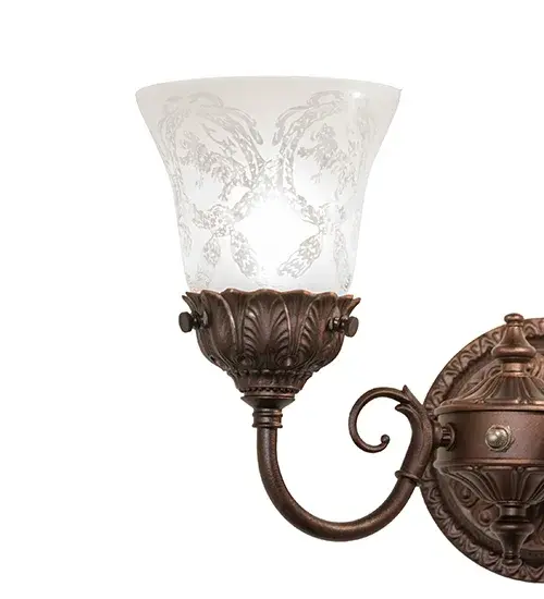 Wreath & Garland 2-Light Victorian Wall Sconce - Image 4