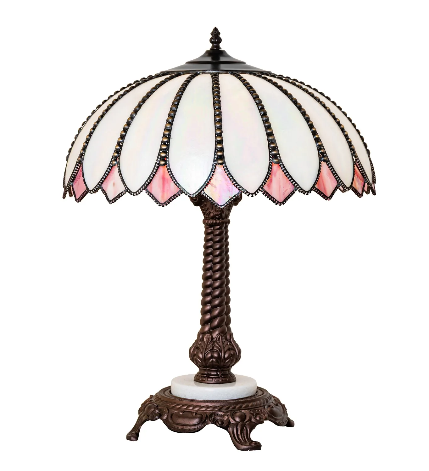 Daisy One Light Table Lamp in Craftsman Brown, Highlighted Mahogany Bronze