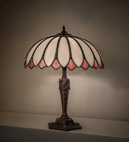 Daisy One Light Table Lamp in Craftsman Brown, Highlighted Mahogany Bronze