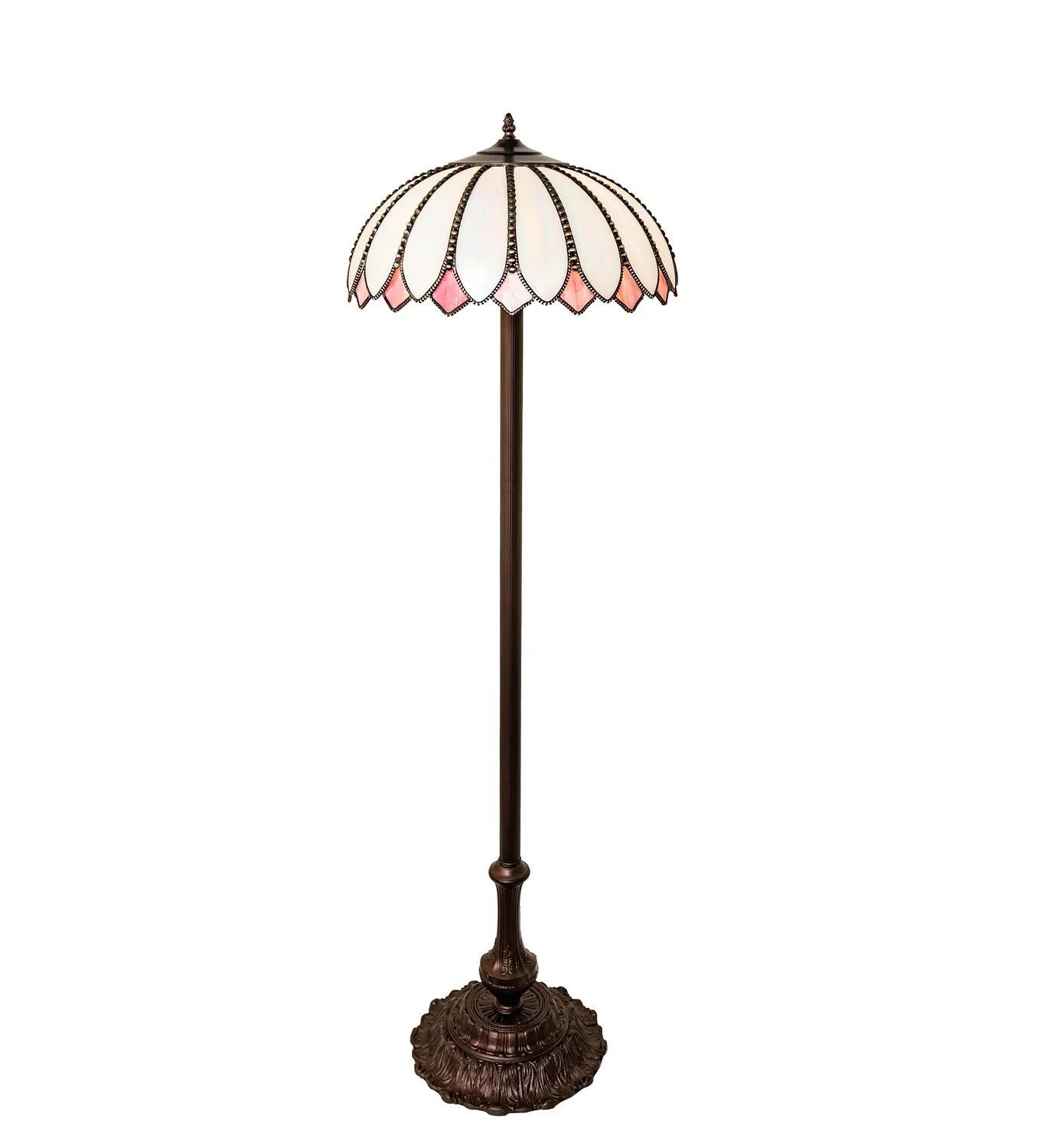 Daisy One Light Floor Lamp in Craftsman Brown, Highlighted Mahogany Bronze