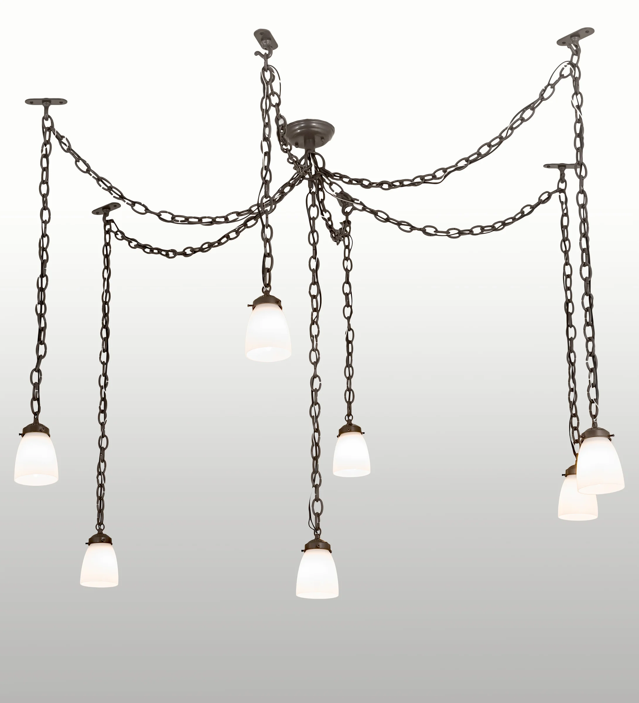 12-126" Wide Castilian 7 Light Adjustable Pendant