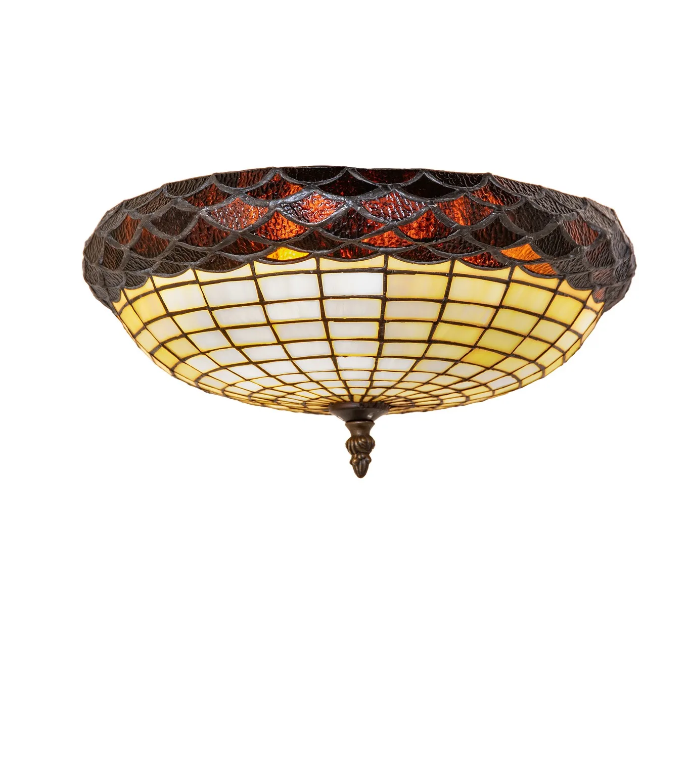 Acorn Three Light Flush Mount in White Matte