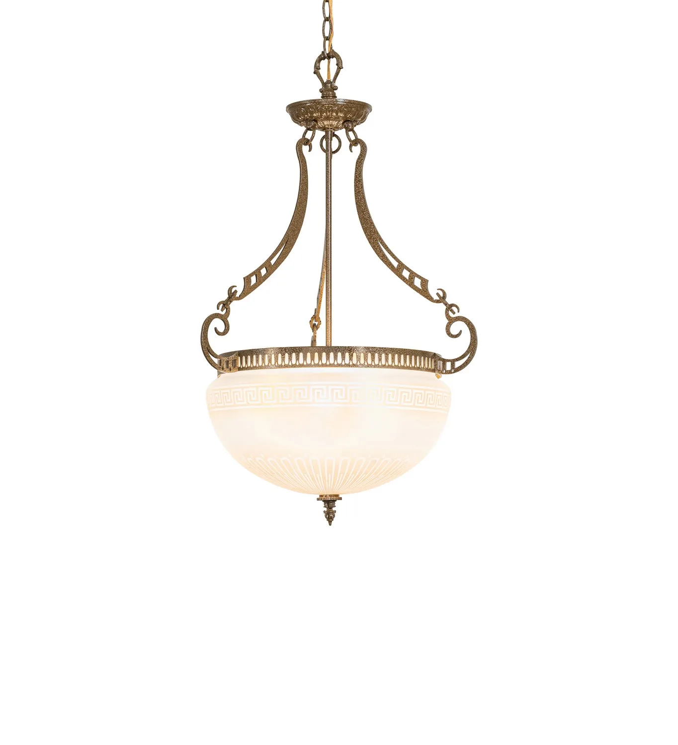 Ovum Aquinum Three Light Pendant in Nugold