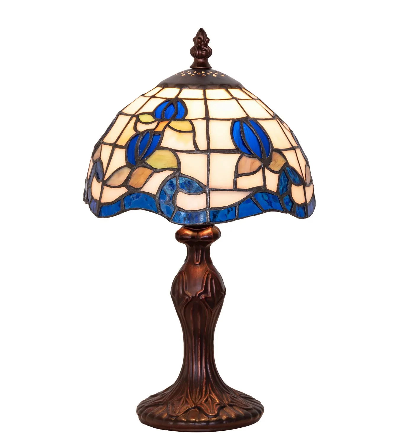 Roseborder One Light Mini Lamp in Mahogany Bronze