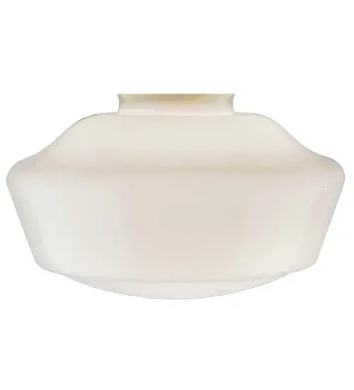 Every Meyda Tiffany item is a unique handcrafted work of art. Natural variations in the wide array of materials that we use to create each Meyda product make every item a masterpiece of its own. Photographs are a general representation of the product. Colors and designs will vary. Collection: Revival Finish: Antique Copper Glass: White Opal Glass Width: 16.00" Height: 9.50" Length: 16.00" Weight: 6.00 lb Material: Metal Country of Origin: CHINA Safety Listing: Dry Safety Rating: Dry - alternate view