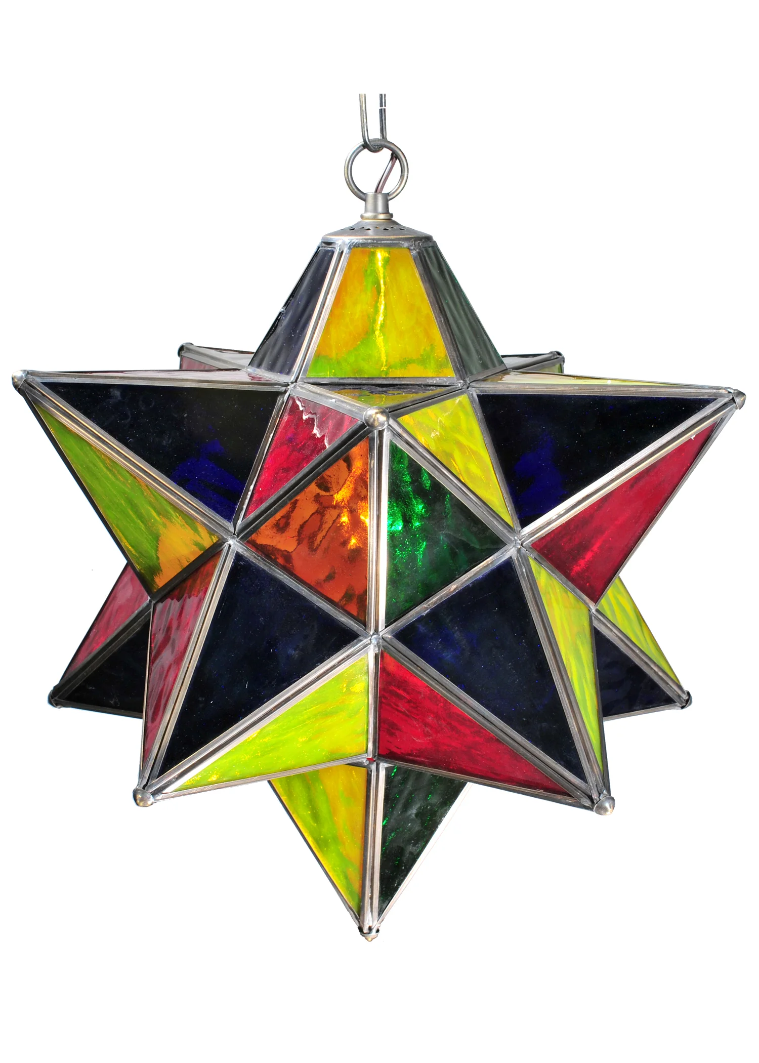 Moravian Star One Light Pendant in Multi
