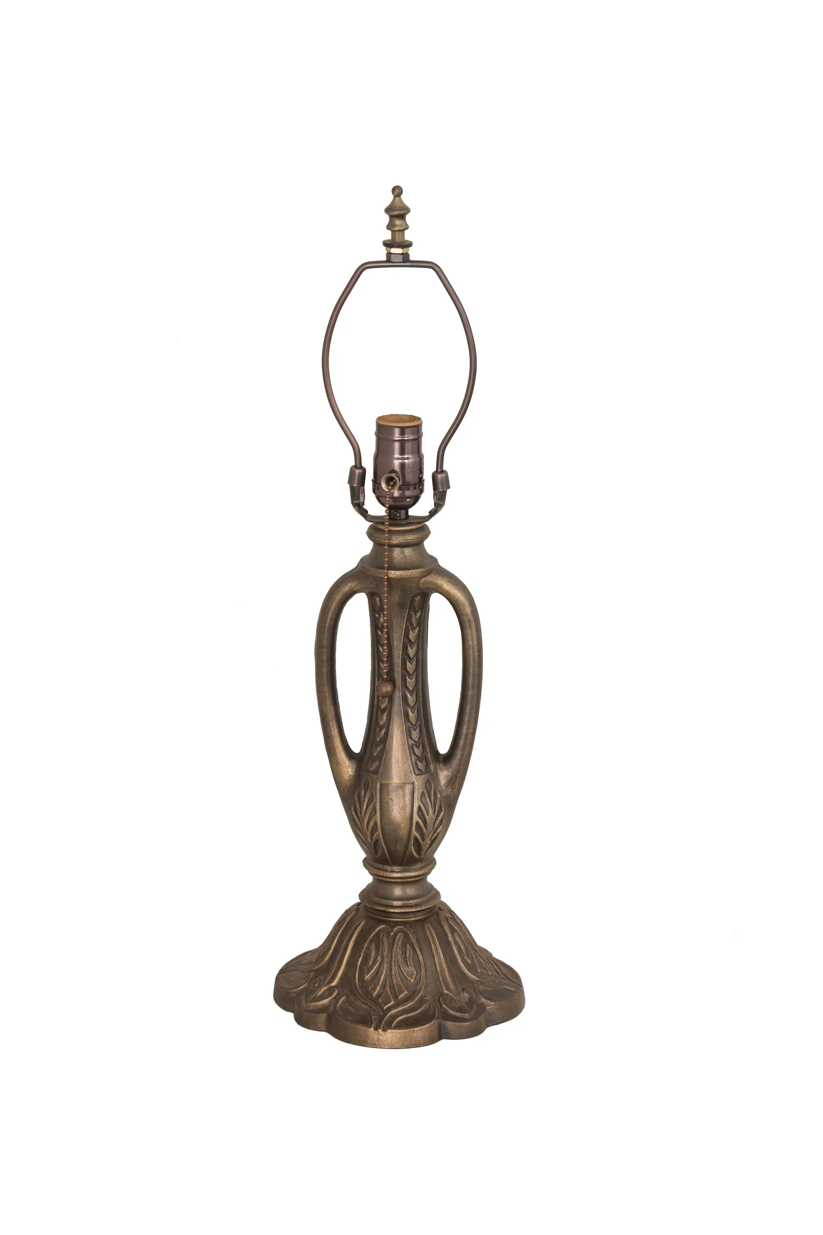 Table Base One Light Table Base in Vintage Copper