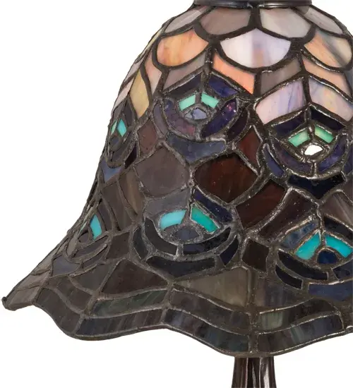 The Tiffany Peacock Feather by Meyda Lighting - Image 4