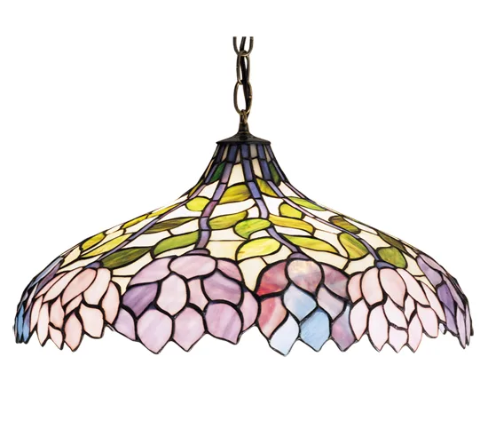 Wisteria Three Light Pendant in Mahogany Bronze
