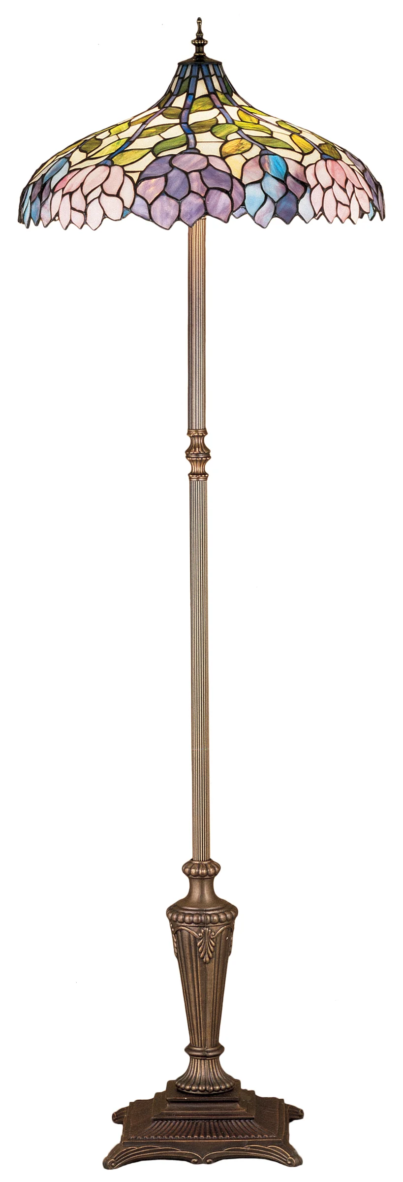 Wisteria Floor Lamp in Mahogany Bronze