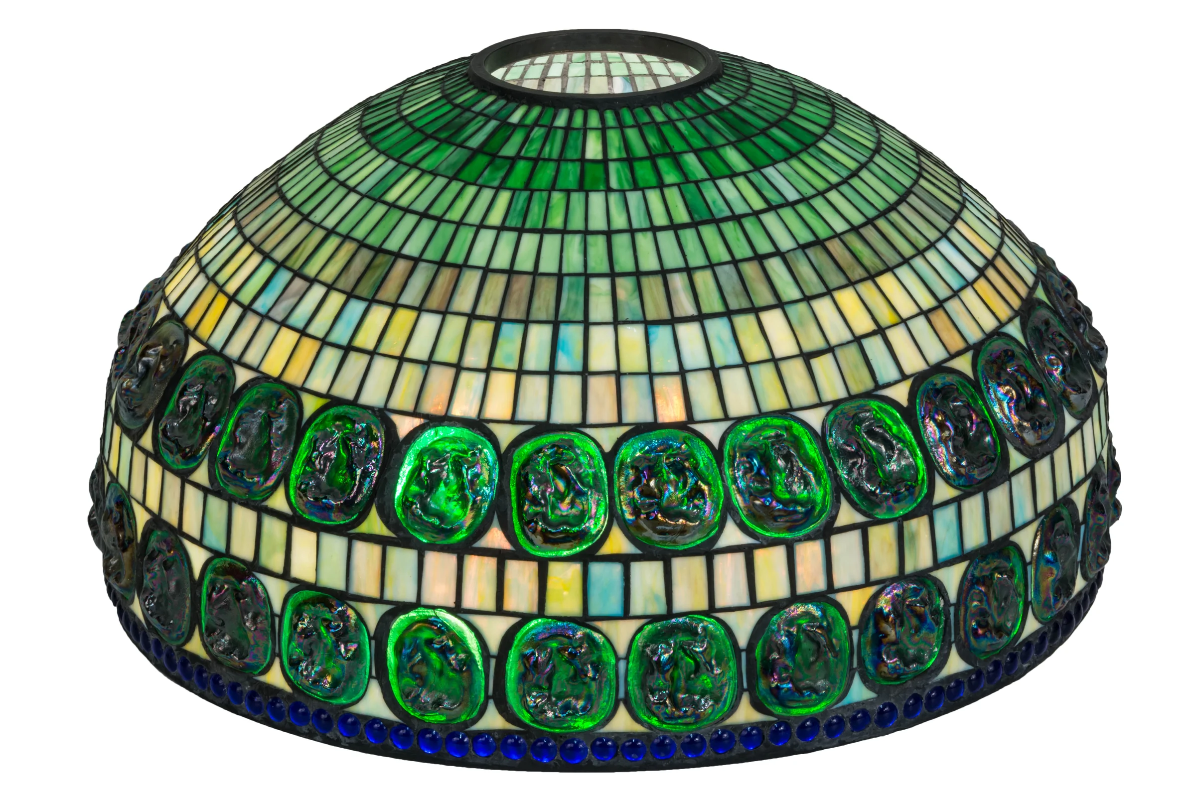 26" Wide Tiffany Turtleback Double Belted Shade