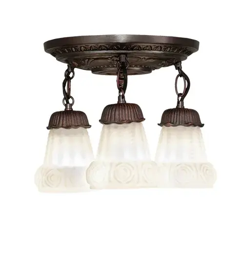 The White Puffy Rose by Meyda Lighting - Image 5