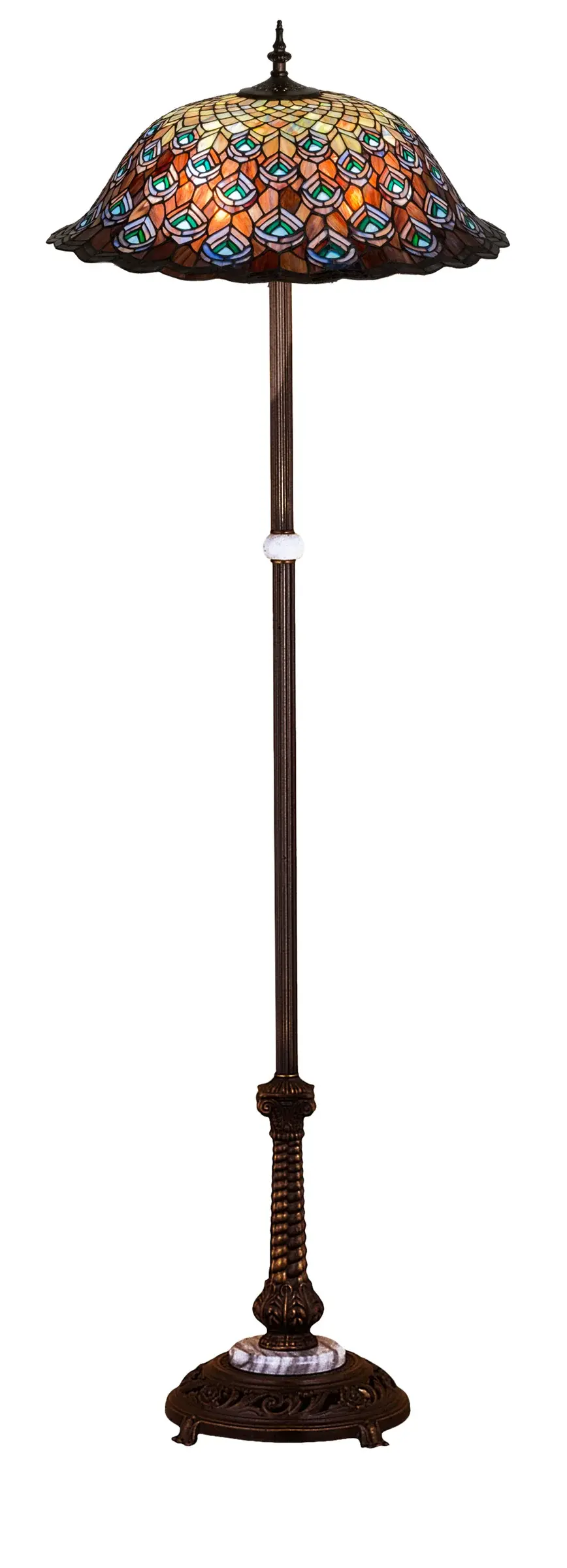 The Tiffany Peacock Feather by Meyda Lighting