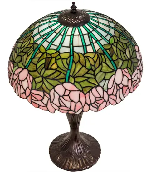 The Tiffany Cabbage Rose by Meyda Lighting - Image 4