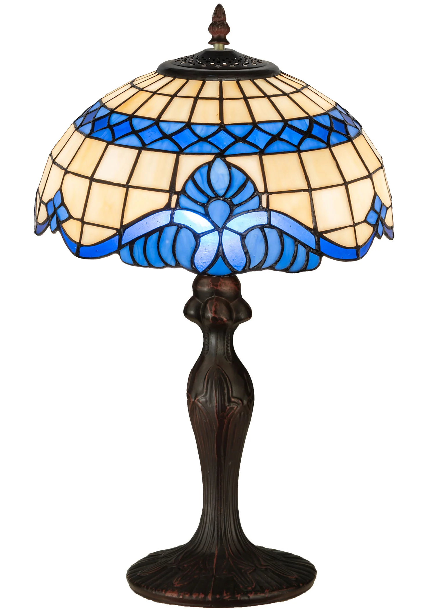 Baroque One Light Accent Lamp in Mahogany Bronze