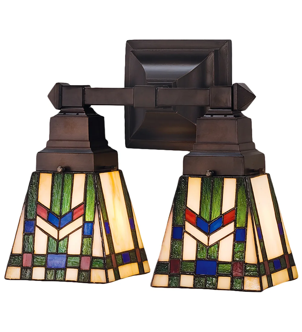 Prairie Wheat Two Light Wall Sconce in Mahogany Bronze