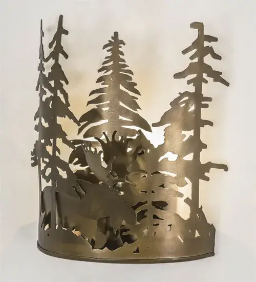 The Moose Through the Trees by Meyda Lighting - Image 2