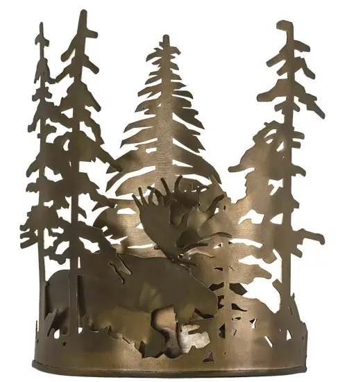 The Moose Through the Trees by Meyda Lighting - Image 5
