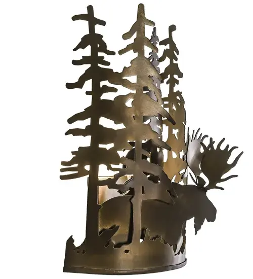 The Moose Through the Trees by Meyda Lighting - Image 8
