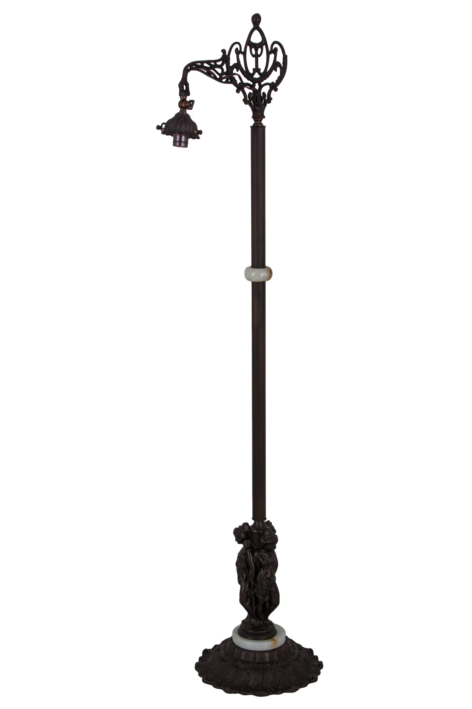 Three Graces One Light Floor Base in Mahogany Bronze