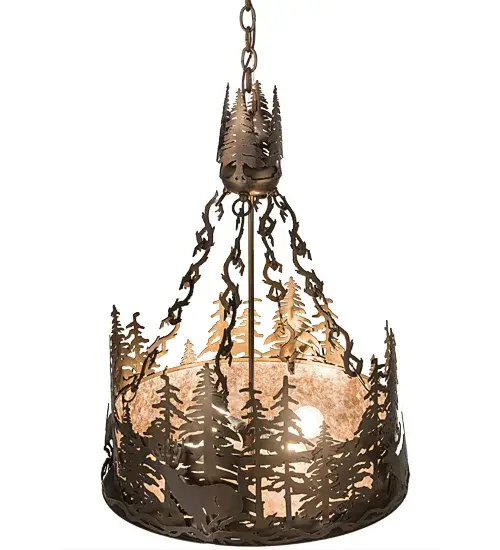 The Meyda Tiffany - Deer At Dusk by Meyda Lighting - Image 4
