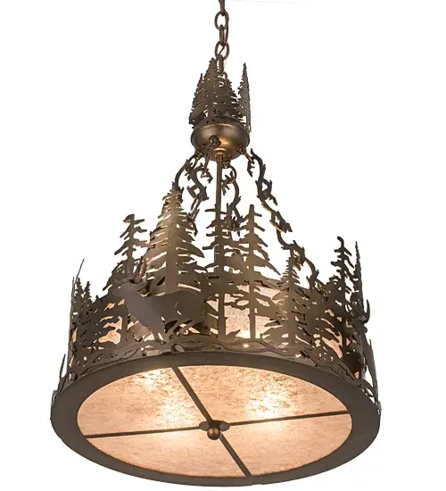 The Meyda Tiffany - Deer At Dusk by Meyda Lighting - Image 6