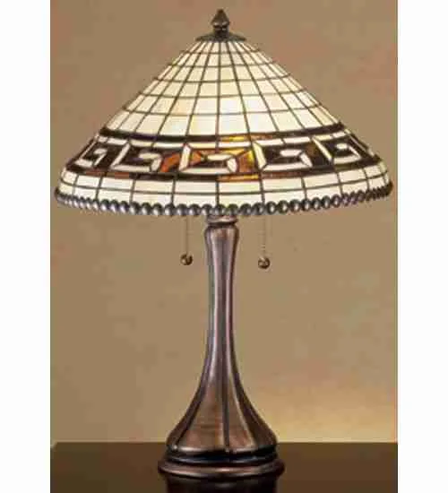 23" High Greek Key Table Lamp