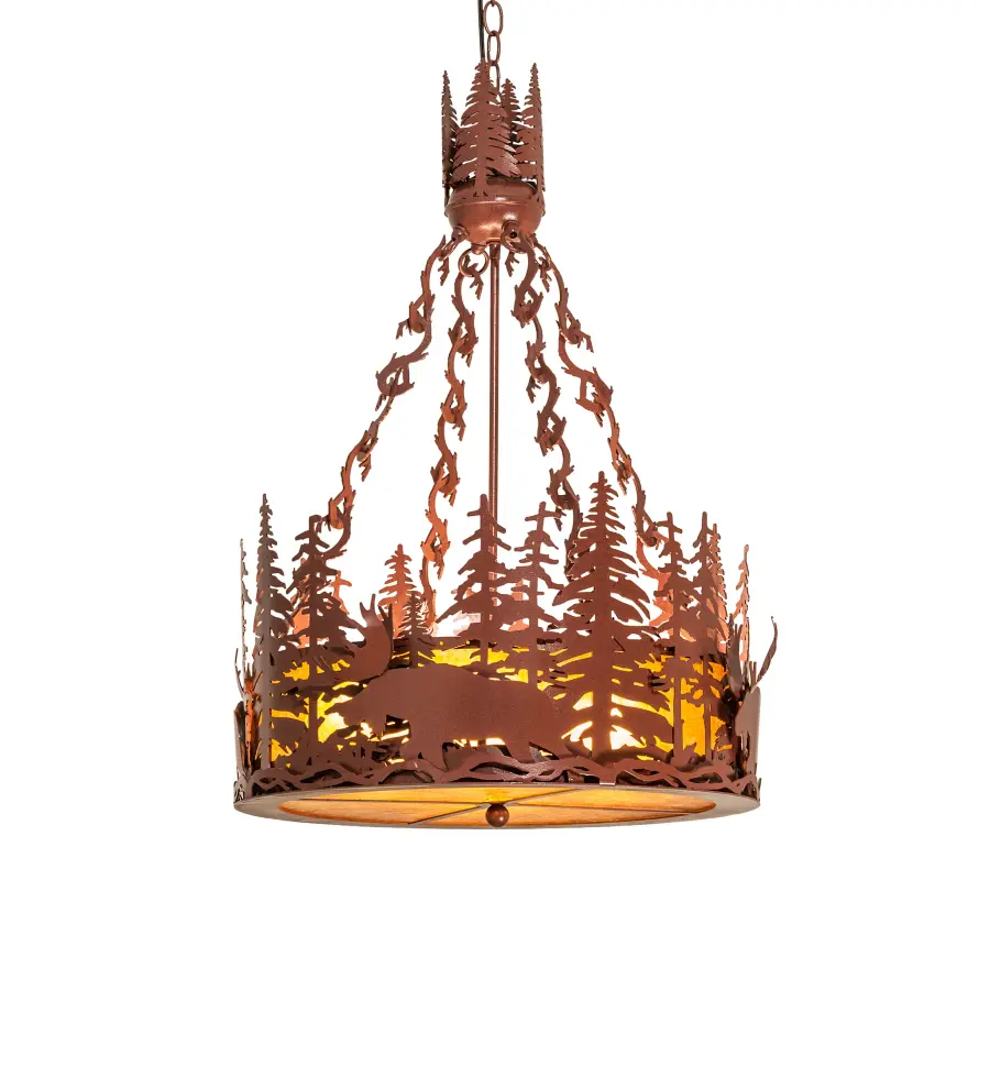 The Meyda Tiffany - Moose At Dusk by Meyda Lighting - Image 1