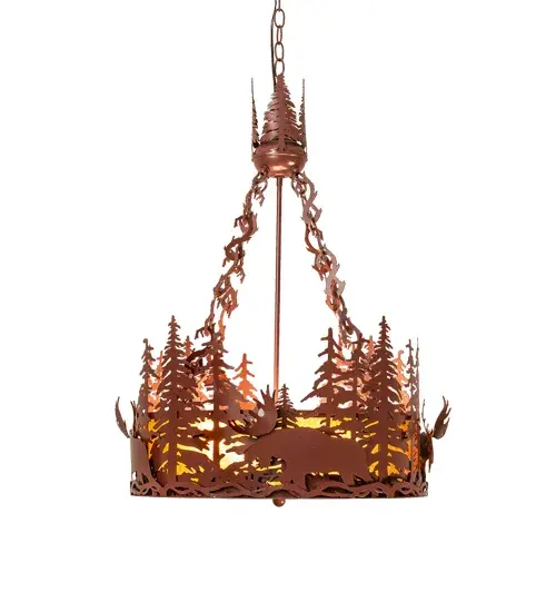 The Meyda Tiffany - Moose At Dusk by Meyda Lighting - Image 5